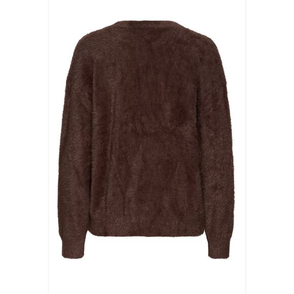 Ichi/ Bruna Rizk Fall 2025 Collection IHBRULA Cardigan, Size Small, Color Coffee - Picture 3 of 10